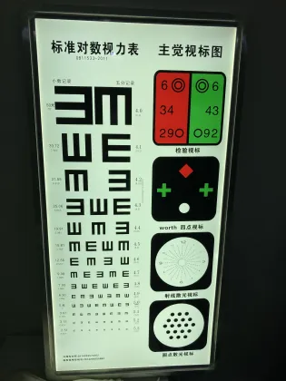 Medical Optical Eye Testing Light Box VC-008 Snellen Visual Acuity Chart