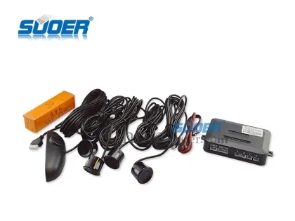 Suoer Car Reversing Aid Good Quality Car Parking Sensor Silver Color Car Parking System with Voice Prompt