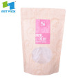 wholesale glossy stand up barrier pouches with window