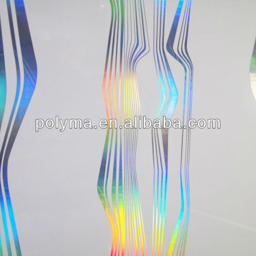 Laser Waves (white backing) alike PET color film