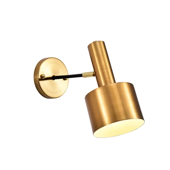 Modern Brass Gold Wall Lights E27 Aluminum Sconce for Hotel Luxury Wall Light