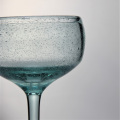 Verre de champagne en verre bouillonné à la main