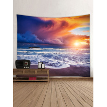 Tapisserie Wandbehang Ocean Beach Sea Wave Serie Tapisserie Sunrise Sunset Dusk Tapisserie für Schlafzimmer Home Wohnheim Dekor