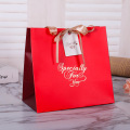 Custom Gold Hot Foil Logo Paper Gift Bag