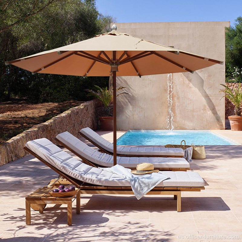 Piscina al aire libre Combinación de silla de jardín de playa