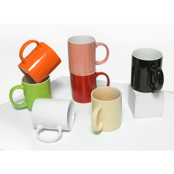 Wholesale Customizable Christmas Ceramic Mugs - 11 oz Porcelain White Sublimation Blank Cups