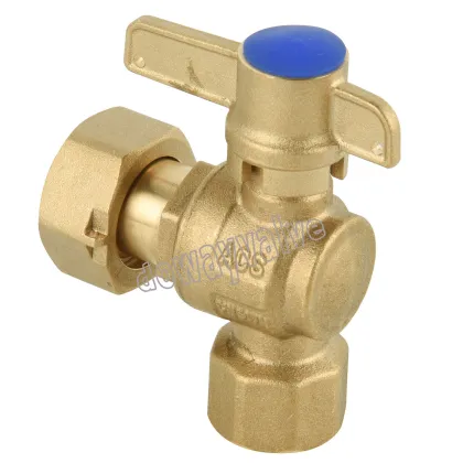 China Factory's Acs Approved Anti-Theft Brass Lockable Water Meter Ball Valve