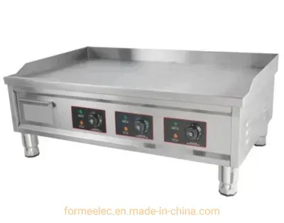 Western Kitchen Equipment 4 Control Electric Griddle 16kw Heavy Duty Electric Griddle