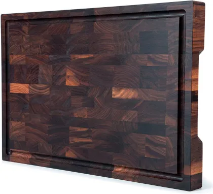 Acacia Wooden Cutting Board - Quality Design Walnut Olive Butcher Block Kitchen