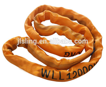 woven heavy duty synthetic polyester round sling,lifting sling