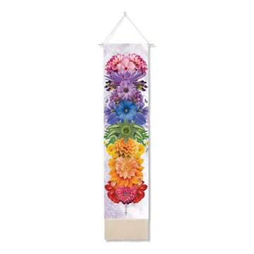 Custom Mandala Tapestry: Boho Flower Design Wall Hanging with Tassels and Blanket