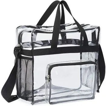  Waterproof Travel Toiletry Bag: PVC Portable Transparent Capacity Crossbody Bag 