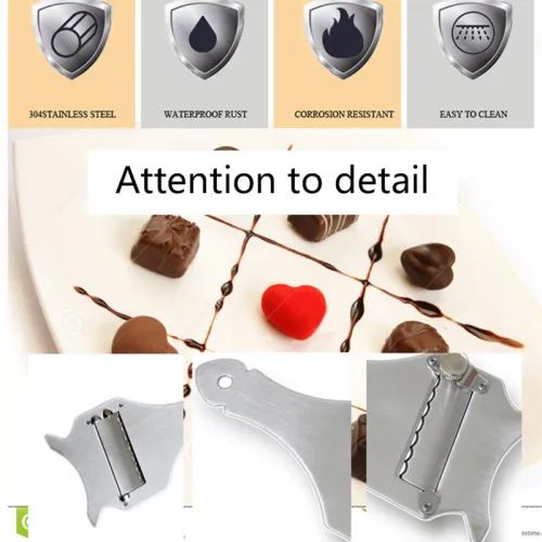 Metal Chocolate Shaver Tool Truffle Slicer Stainless Steel Chocolate Truffle Shaver Knife