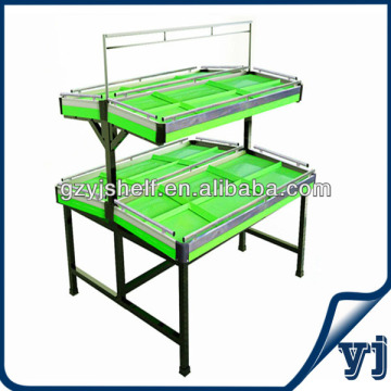 Fashinable Metallic fruit and vegetable display stand