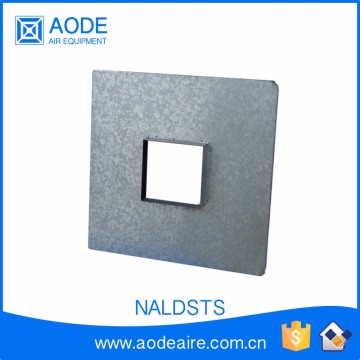 Galvanized square to square neck adapter for ceiling air diffuser and air conditioning, NALDSTS adapter fo HVAC LD diffusers