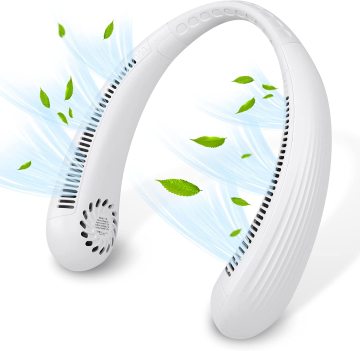 Wearable USB Neck Fan: Bladeless Rechargeable Mini Fan for Sports and Running