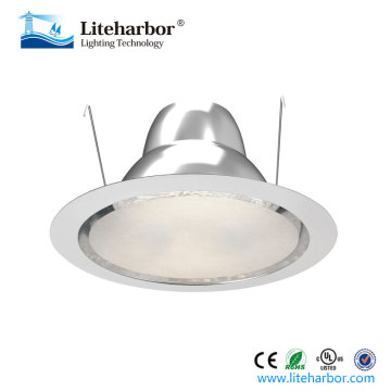 Commercial electric recessed lighting trim 6 Inch shower trim with Frosted Spot Lens