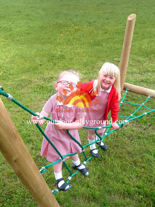 climbing net playground for children