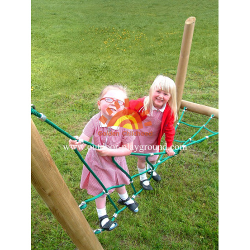 Wooden Park Activity Climbing Net