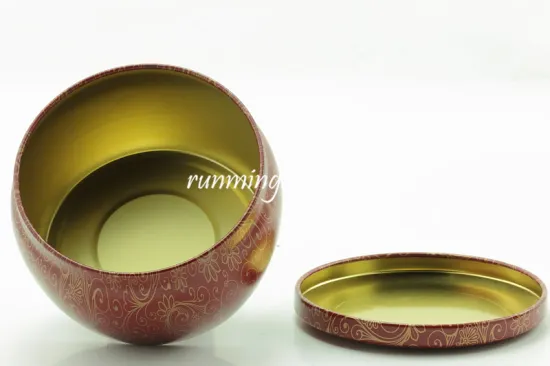 Hot sale Japanese tin plate tea canister for oolong tea
