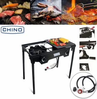 camping signle explorer removable gas stove BBQ stove