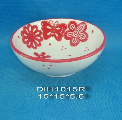 Hand-Painted Ceramic Round Candy Bowl for Easter Decoration