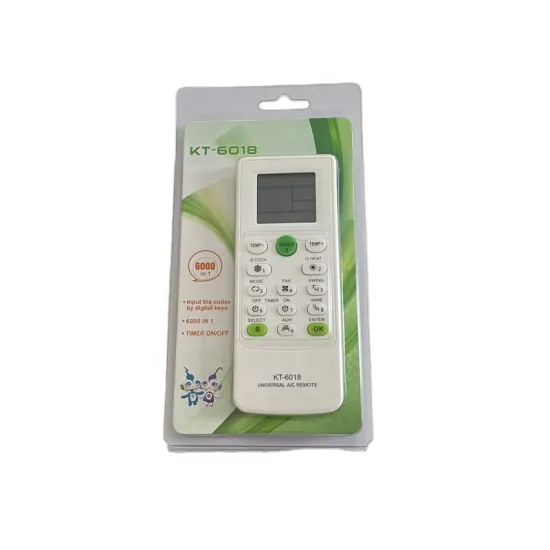 Universal Air Conditioner Remote Control: KT-6018 6000-in-1 Remote for Multiple AC Models