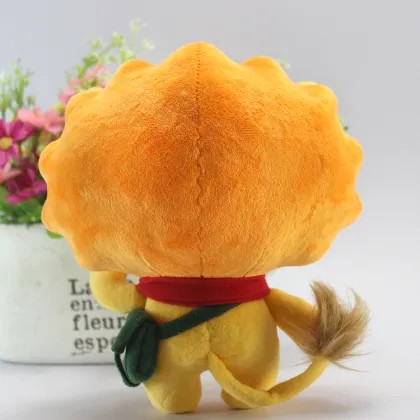 25cm Standing Kids Safe Yellow Plush Cute Soft Tiger Toy, Plush Tiger, Stuffed Tiger