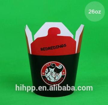 Custom Take Out Noodle Box 16oz 26oz 32oz Noodle Box Packaging Paper Noodle Box