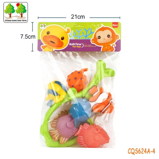 CQS624A-4 CQS soft toys 6PCS and fishing net