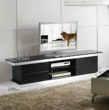Black Oak Veneer TV Cabinet  383