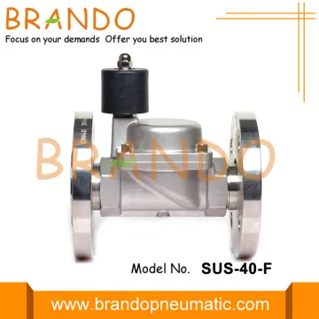 DC24V AC220V 1.5'' Flange Stainless Steel Solenoid Valve
