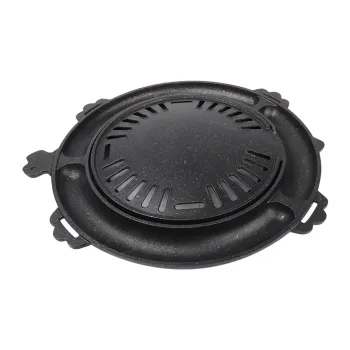 PINNOVO Korean Barbecue Grill Pan - Electric and Charcoal BBQ Pan for Restaurants