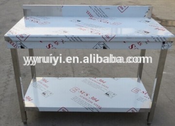 customized any size restaurant kitchen stainless steel work table
