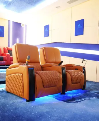 High-End Smart Home Theater Electric Sofa with Massage Function