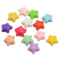 Mixed color Glaze Star Beads Flat Back Cabochon 100pcs/bag For Handmade Craft Decor Bedroom Ornaments Beads Slime