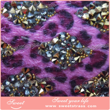 Wholesale fashion crystal adhesive rhinestone sheet for shoes