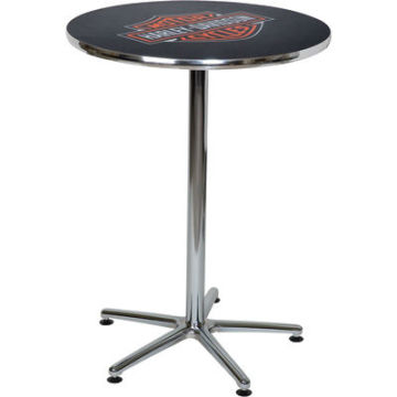 Chrome Plated Bar Furniture: Cheap and Durable Round Coffee Table & Barstool