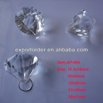 2016 clear diamond Acrylic pendant