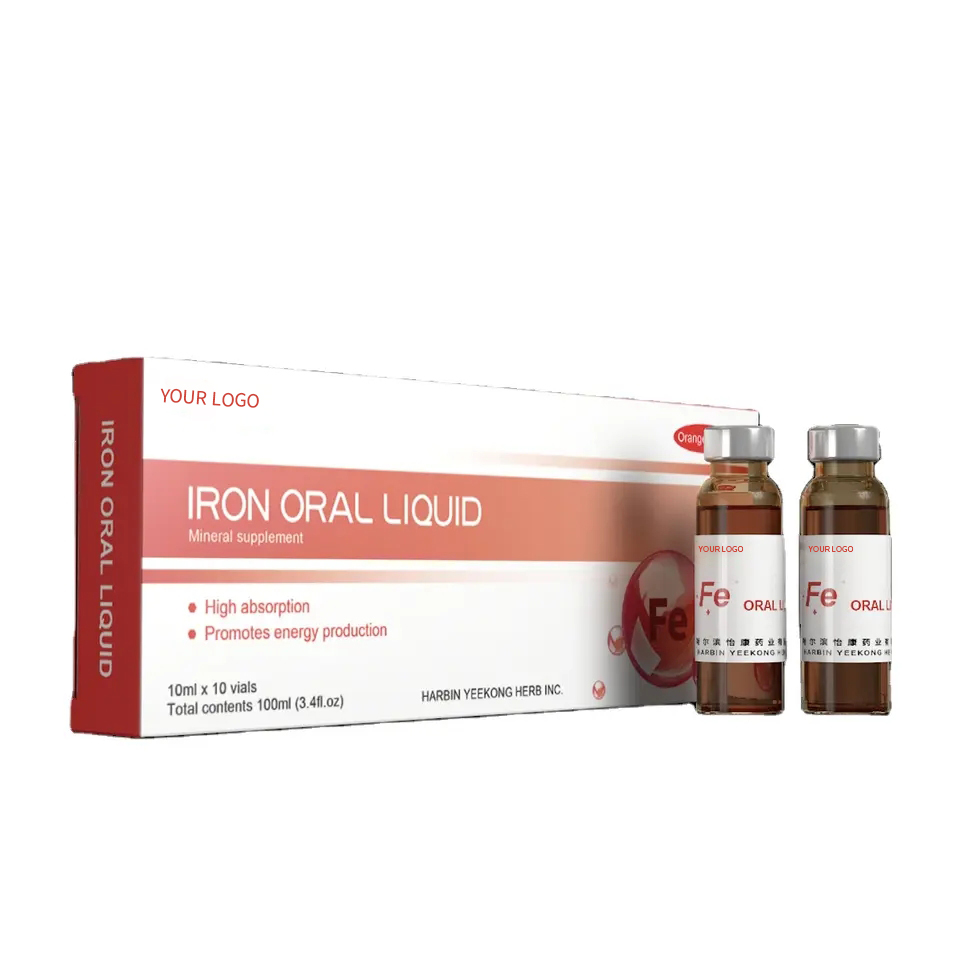 OEM/ODM Vegan Natural Extract Healthcare Supplement Women Nourish Red Ginseng Extract Pregnant Iron Oral Liquid