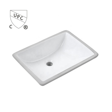 Wholesale Cheap High Quality Cupc Under Counter Art Sink Bathroom Rectangular Ceramic Wash Basin