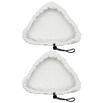 Mop de piso de vapor triangular con almohadillas de limpieza de microfibra lavables - Toallitas de reemplazo incluidas