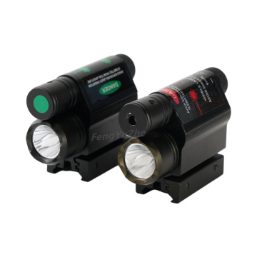 Red and Green Dot Flashlight Laser Light Collimator Combo for 11/20mm Mount