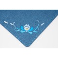 Yi Çiçek Nakış Keten Mouse Pad