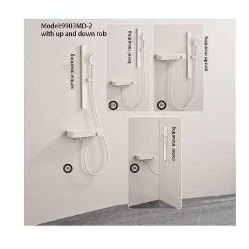 2-Way 2-in-1 Digital LED Wall-Mounted Bathroom Shower Faucet Mixer Set - Hot and Cold