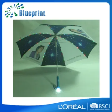 Promotion advertisement led umbrella with light color changeable