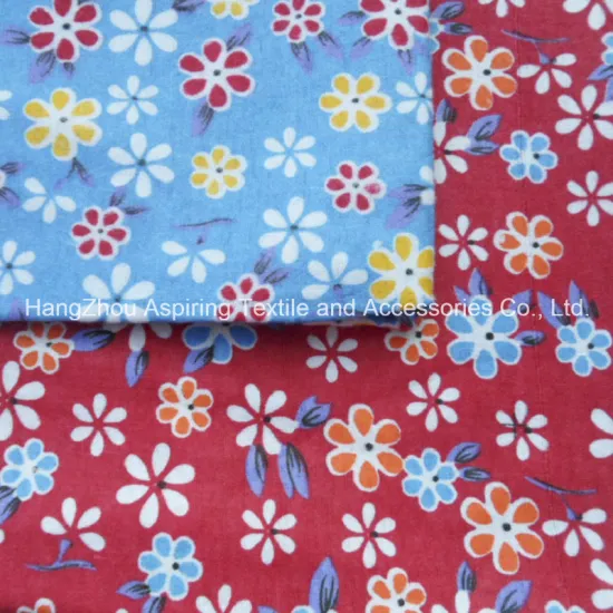 100% Cotton 20*10 40*42 Hot Sale Cotton Printed Flannel Quilted Fabric for Baby