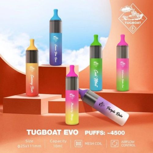 Kit descartável 4500 Puffs Vape Tugboat Evo