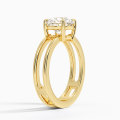 ဇိမ်ကျသော 18K အဝါရောင်ရွှေစိန်လက်စွပ်