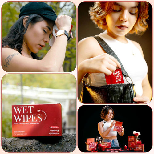 Khăn lau vệ sinh vùng kín dành cho phụ nữ có thể giặt được tùy chỉnh được đóng gói riêng